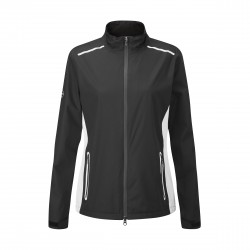 Chaqueta impermeable para mujer Jayda, color negro y blanco