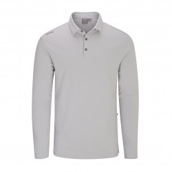 Polo de manga larga para hombre Lockwood - Gris