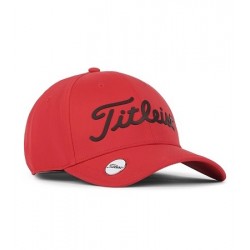 Gorra Titleist Rojo con marcador