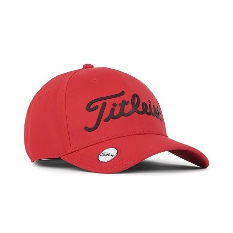 Gorra Titleist Rojo con marcador