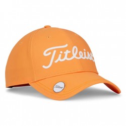 Gorra Titleist naranja con marcador