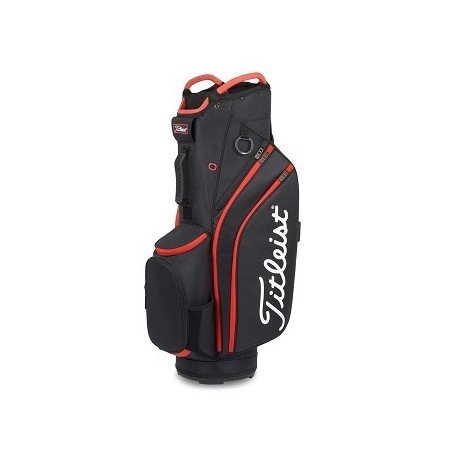 Bolsa Cart 14 Titleist negra y roja